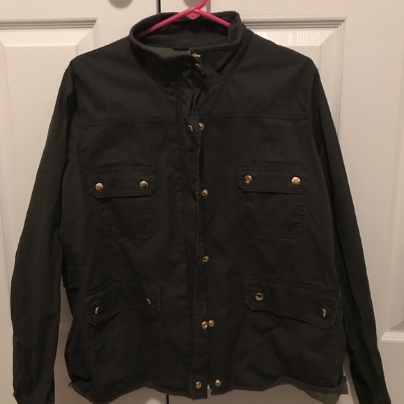 J. Crew Jackets & Blazers - J crew mercantile 3x green fatigue jacket 3x